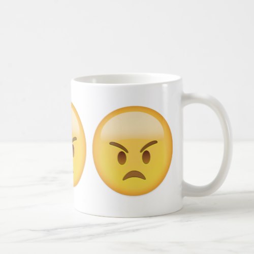 Angry Face Emoji Coffee Mug