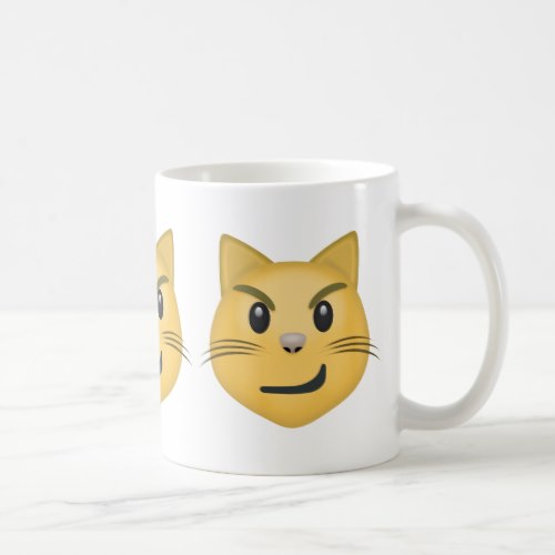Cat Face With Wry Smile Emoji Coffee Mug