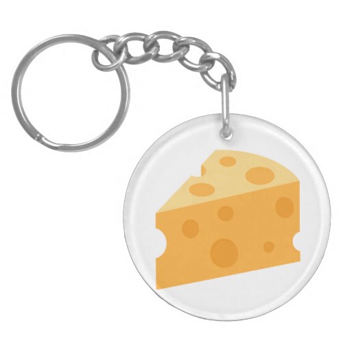 Cheese Wedge Emoji Keychain