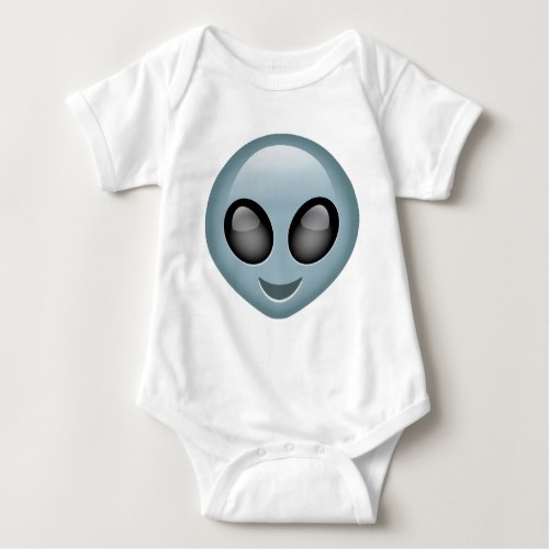 Extraterrestrial Alien Emoji Baby Bodysuit