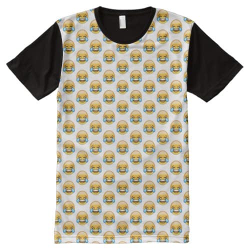 Face With Tears Of Joy Emoji All-Over-Print Shirt