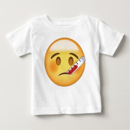 Face With Thermometer Emoji Baby T-Shirt