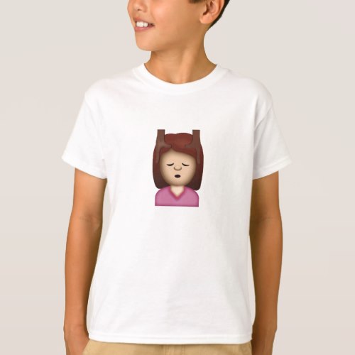 Face Massage Emoji T-Shirt for Kids