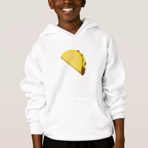 Taco Emoji Hoodie for Kids