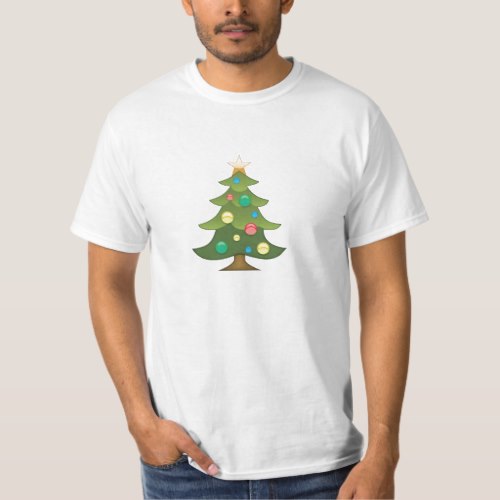 Christmas Tree Emoji T-Shirt for Men