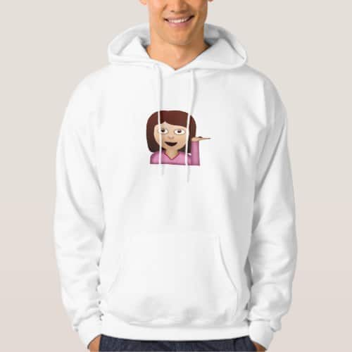 Information Desk Person Emoji Hoodie for Men