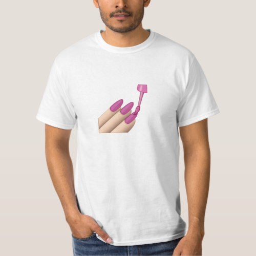 Nail Polish Emoji T-Shirt for Men