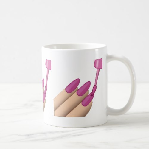 Nail Polish Emoji Coffee Mug