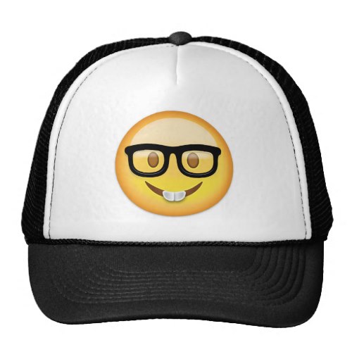 Nerd Face Emoji Trucker Hat