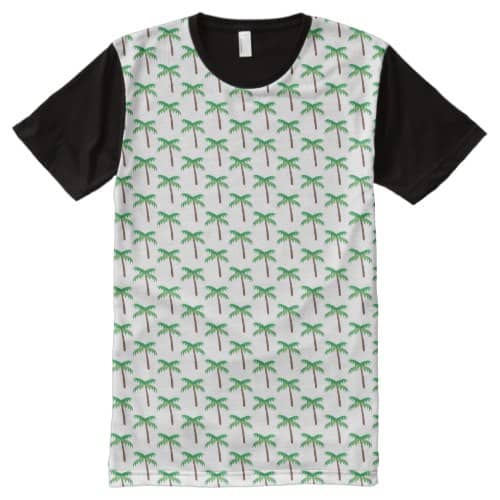 Palm Tree Emoji All-Over-Print T-Shirt
