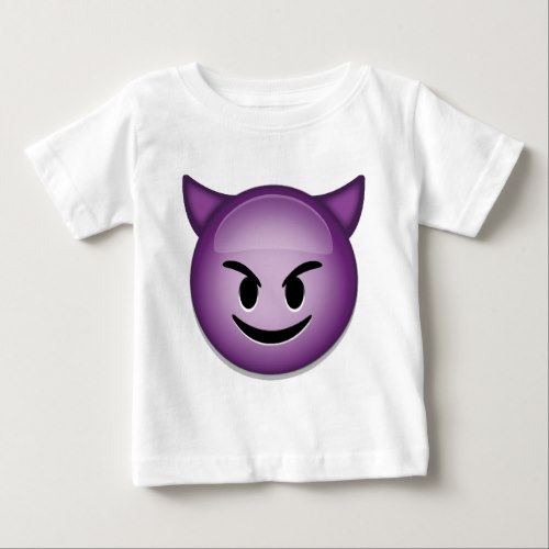 Smiling Face With Horns Emoji Baby T-Shirt