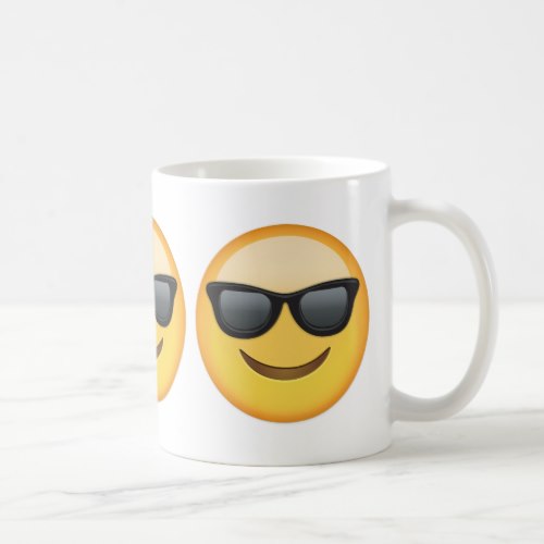Smiling Face With Sunglasses Emoji Coffee Mug