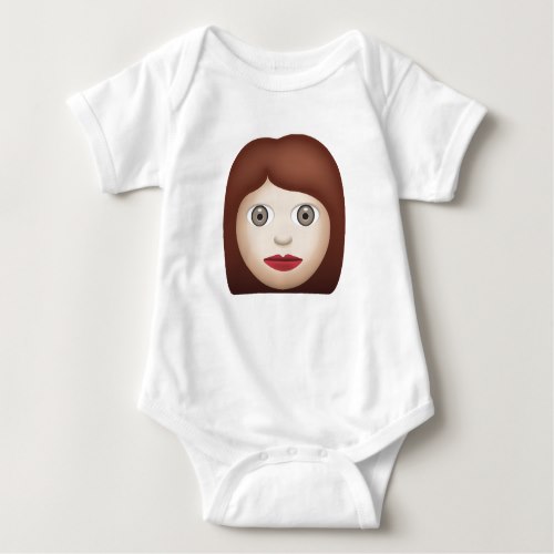 Woman Emoji Baby Bodysuit