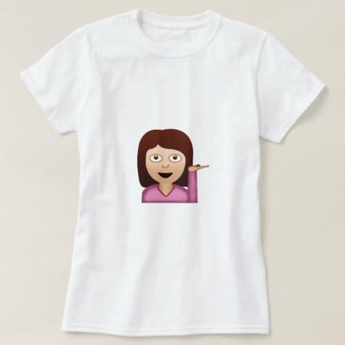 Information Desk Person Emoji T-Shirt for Women