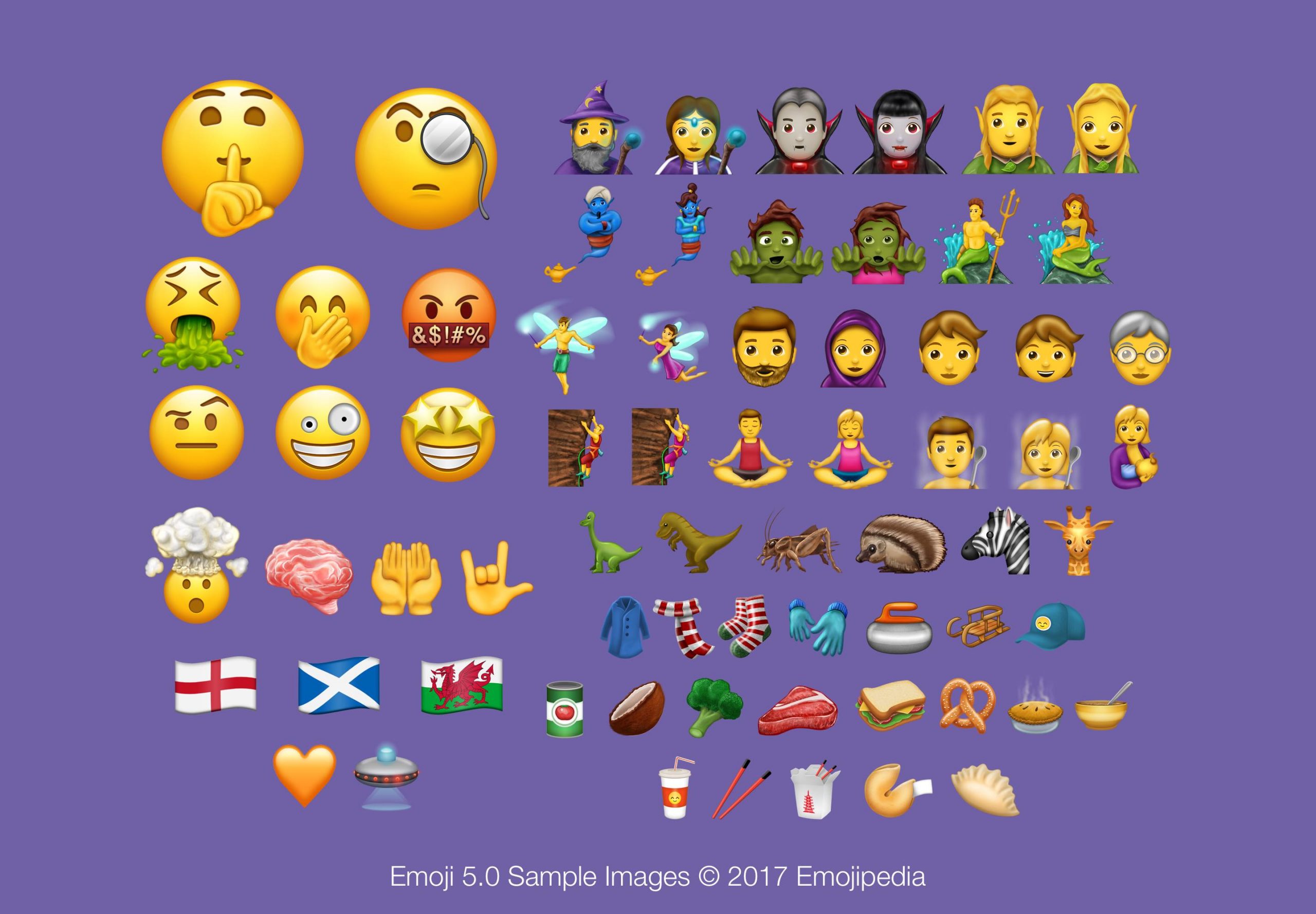 New emoji 2017